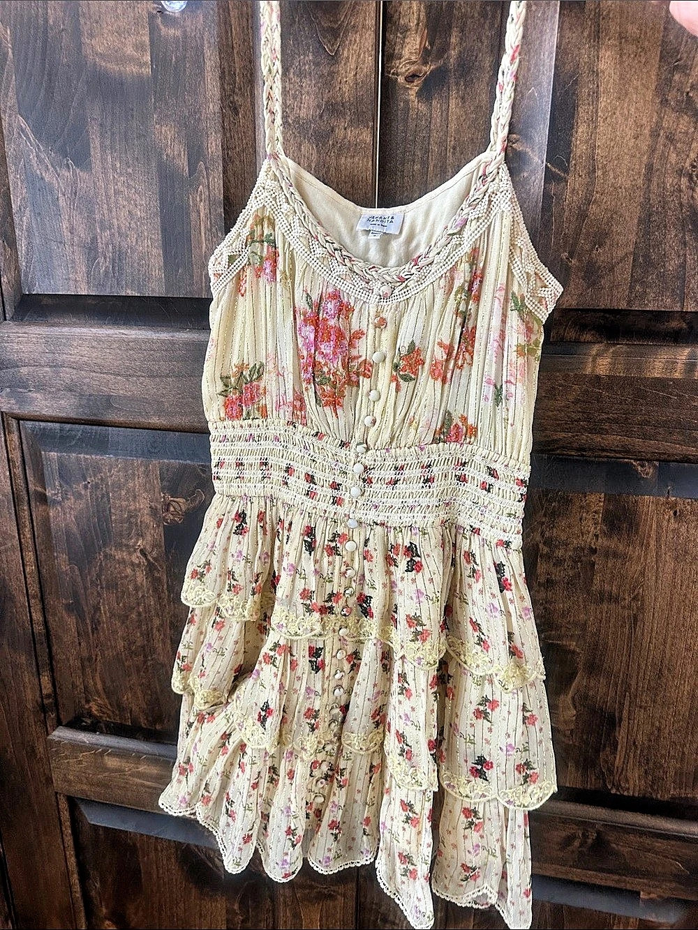 🌻🌻Hemant & Nandita Floral Embellished Mini Dress- Medium